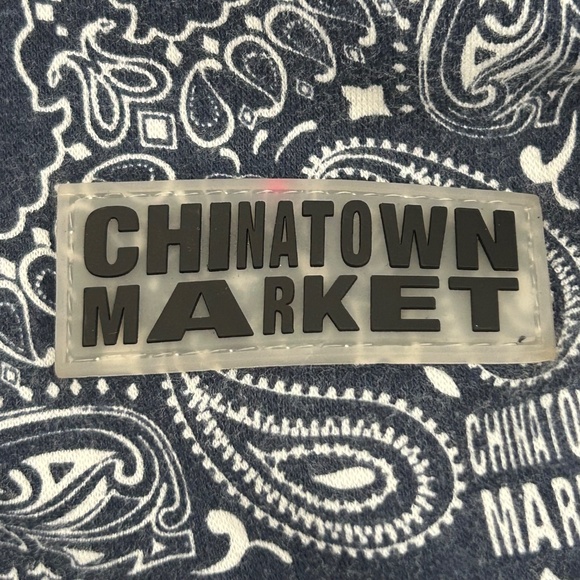 Chinatown Market Smiley Paisley Blue Hoodie XL - Picture 5 of 9